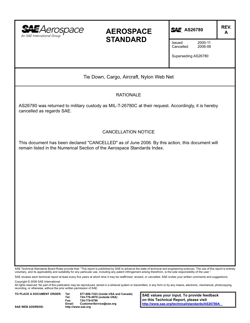 SAE AS26780A-2006.pdf_第1页