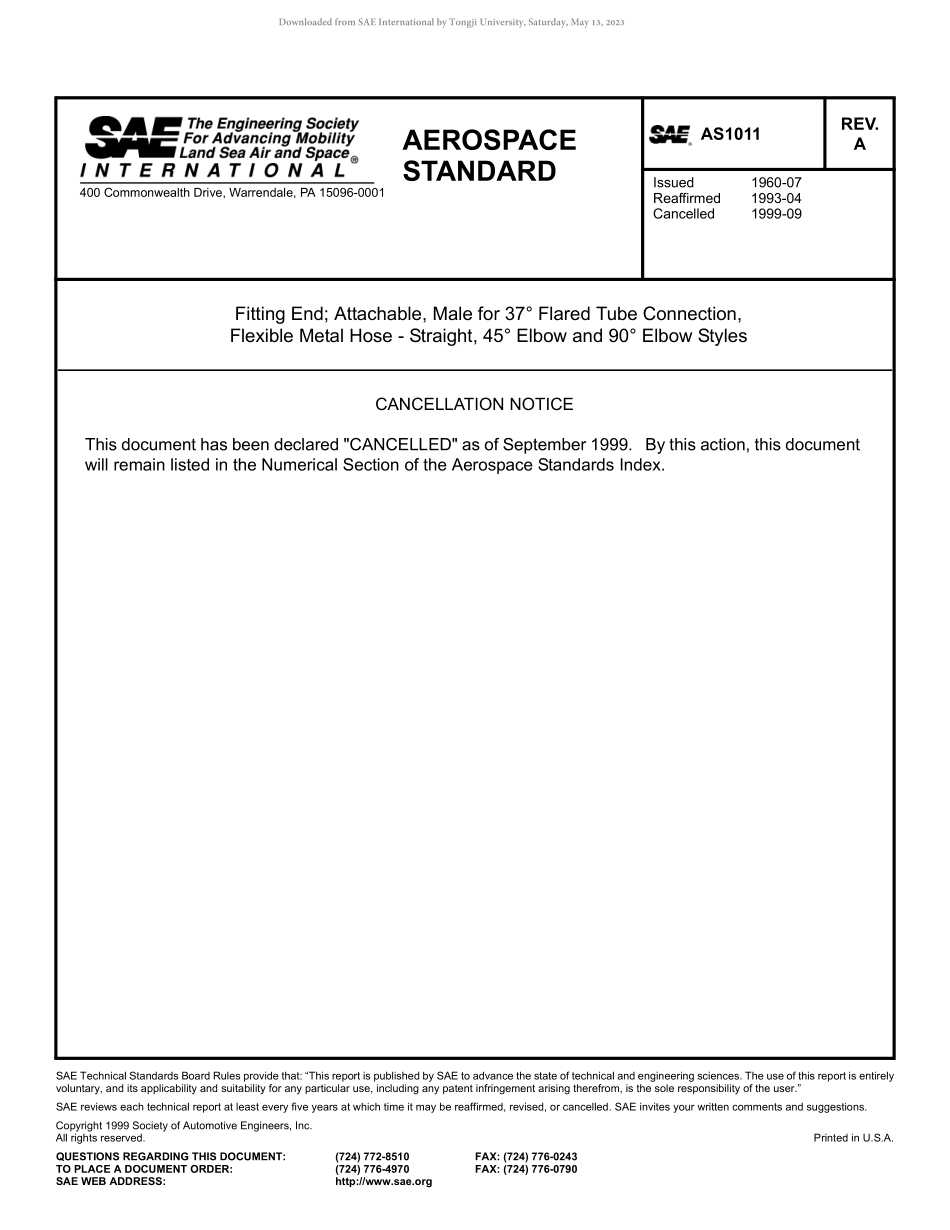 SAE AS1011A-1999.pdf_第1页