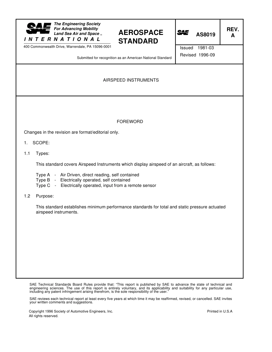 SAE AS8019a-1996.pdf_第1页