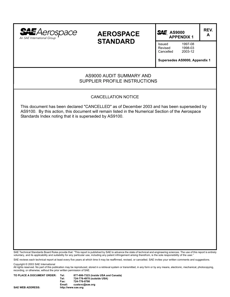 SAE AS9000a appendix 1-2003.pdf_第1页