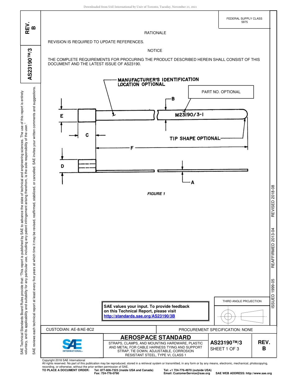 SAE AS23190-3B-2018.pdf_第1页
