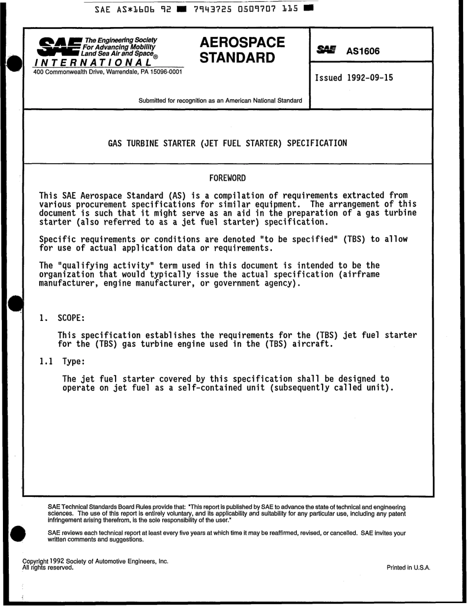 SAE AS1606-1992 scan.pdf_第1页
