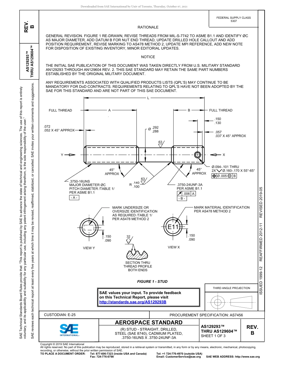 SAE AS129293B - AS129604B-2019.pdf_第1页