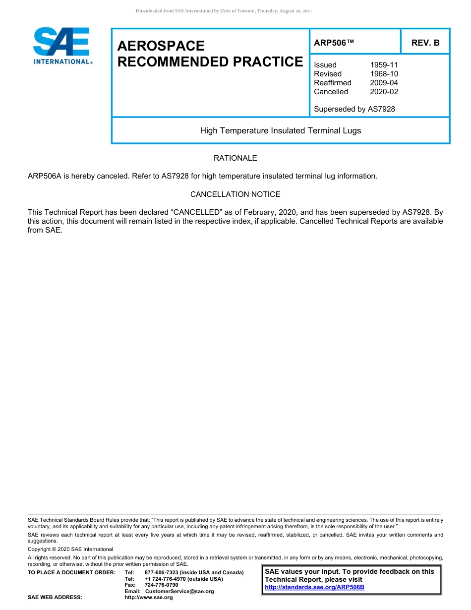SAE ARP 506B-2020.pdf_第1页