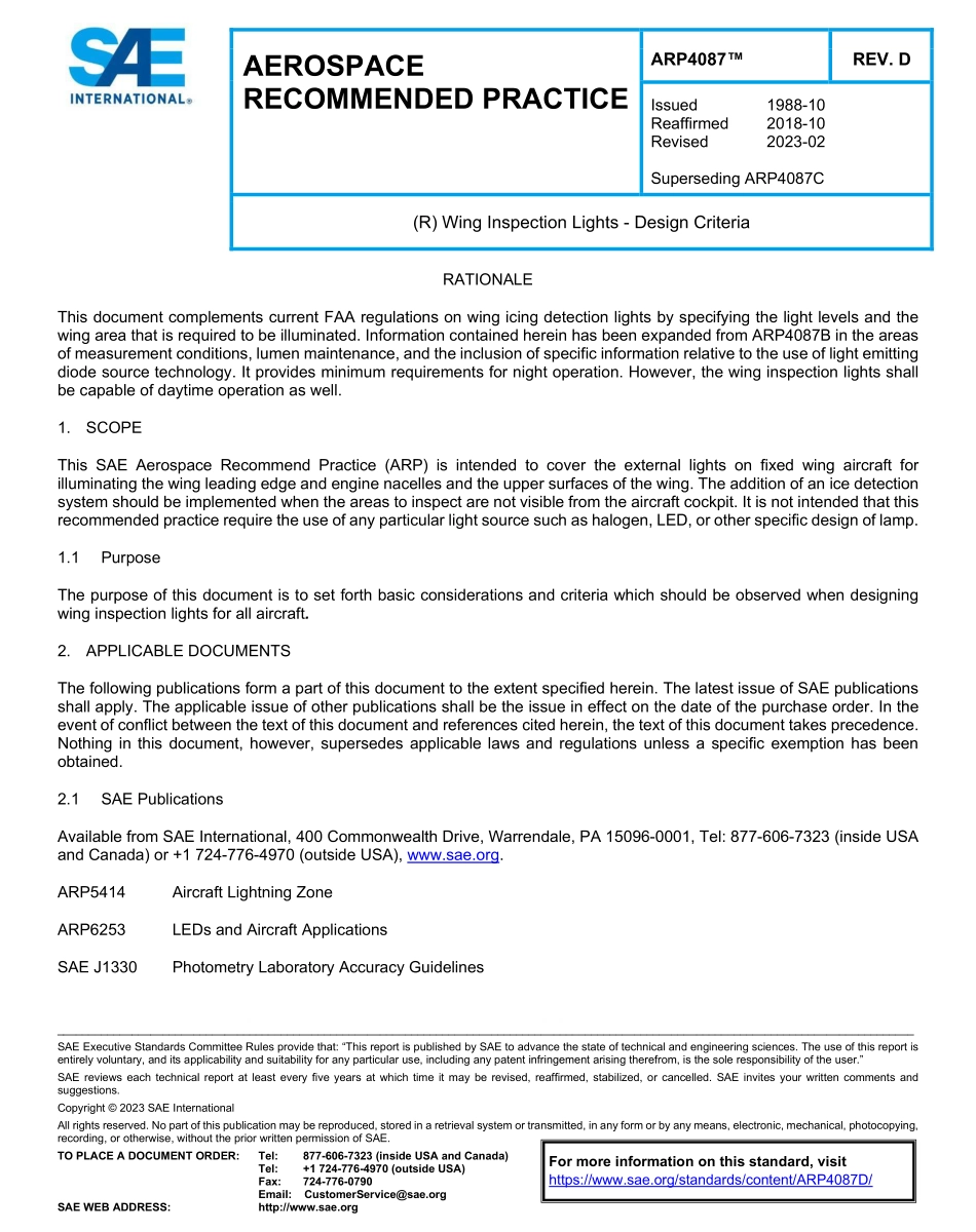 SAE ARP 4087D-2023.pdf_第1页