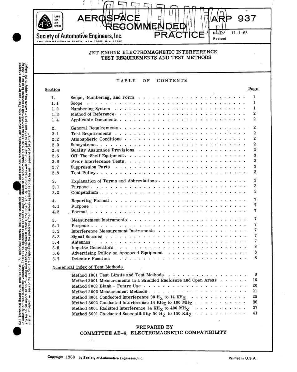 SAE ARP 937-1968 scan.pdf_第1页