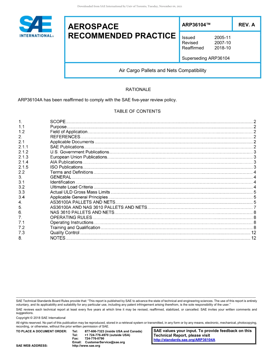 SAE ARP 36104A-2018.pdf_第1页