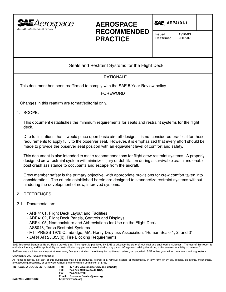 SAE ARP 4101-1-2007.pdf_第1页