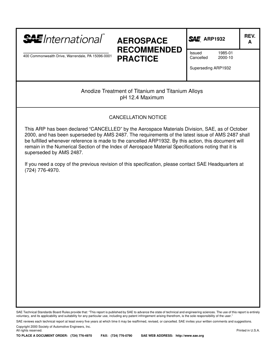 SAE ARP 1932A-2000.pdf_第1页