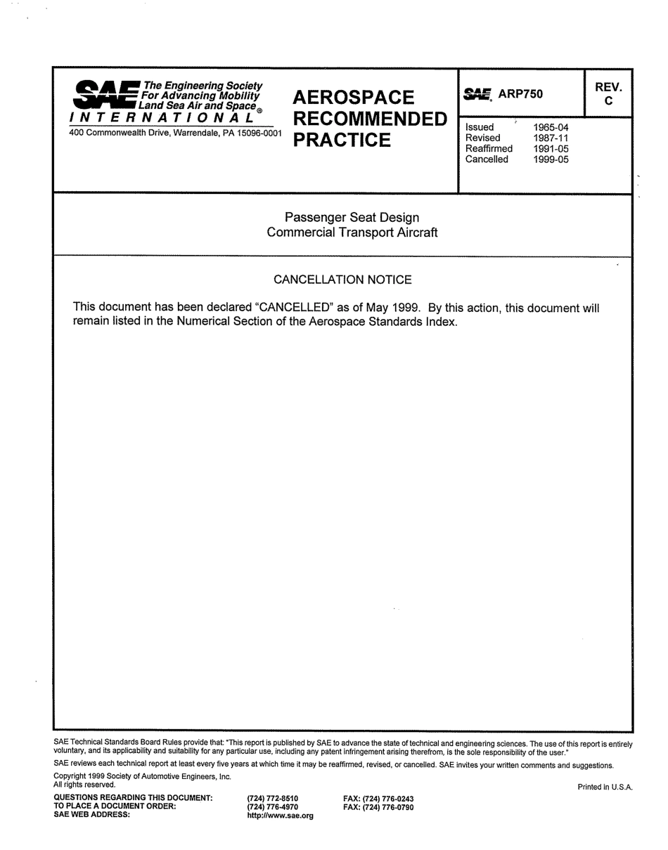 SAE ARP 750C-1999 scan.pdf_第1页