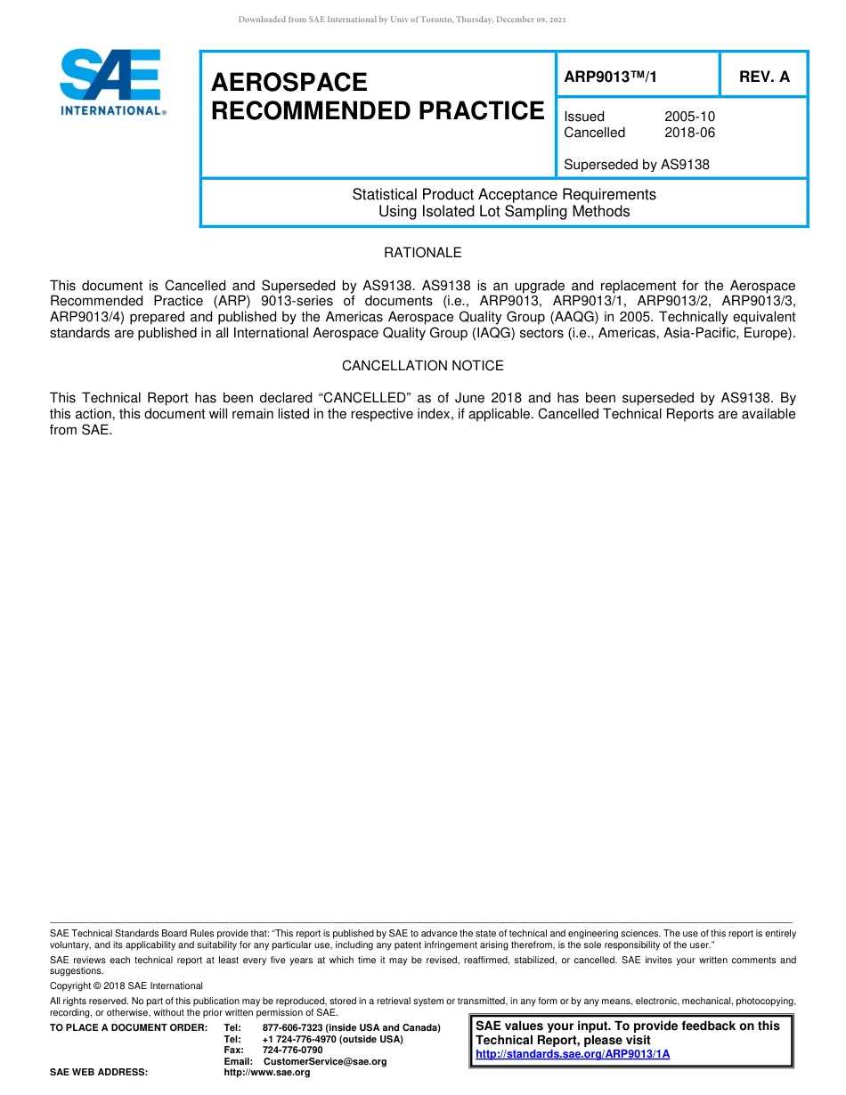 SAE ARP 9013-1A-2018.pdf_第1页