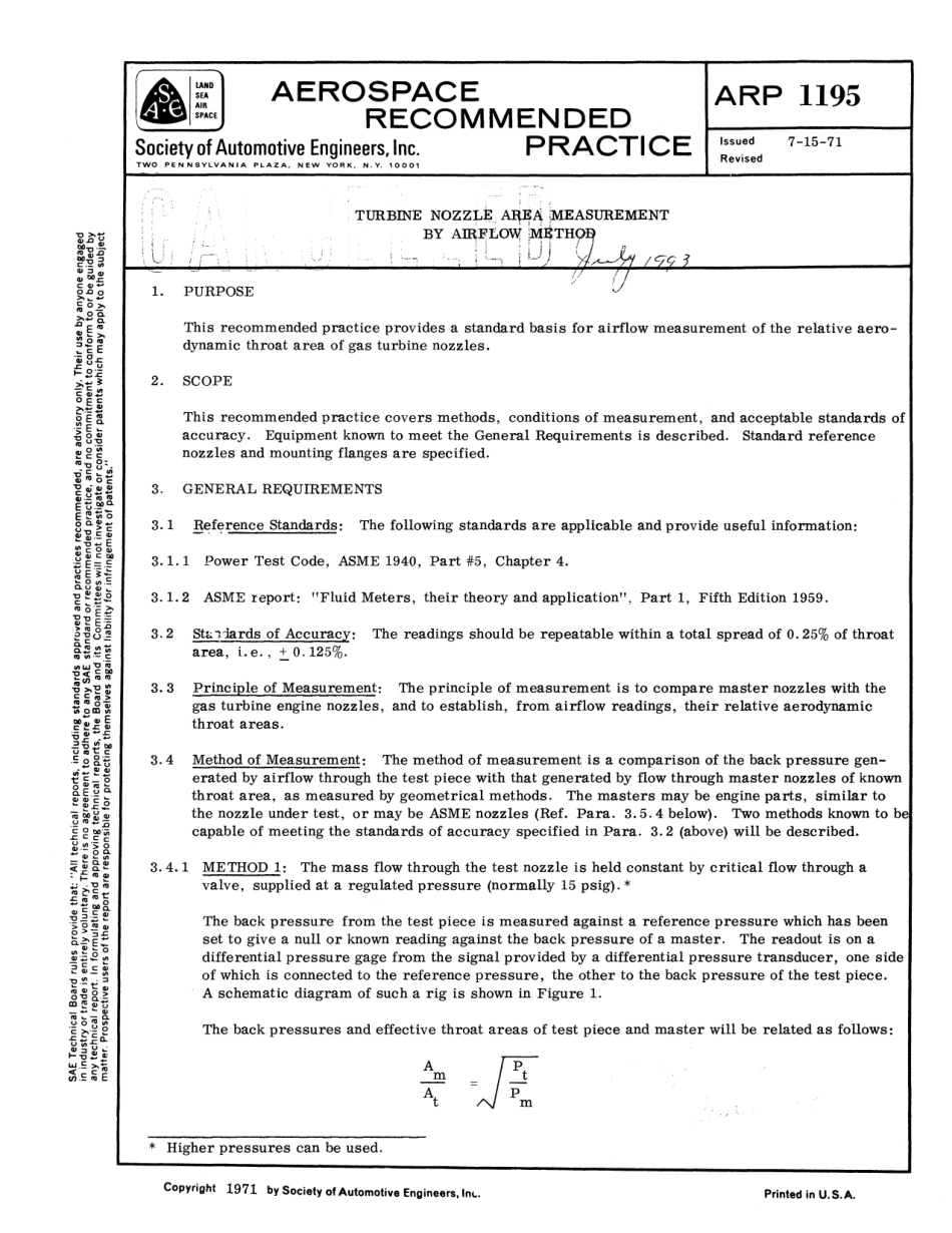 SAE ARP 1195-1971 scan.pdf_第1页