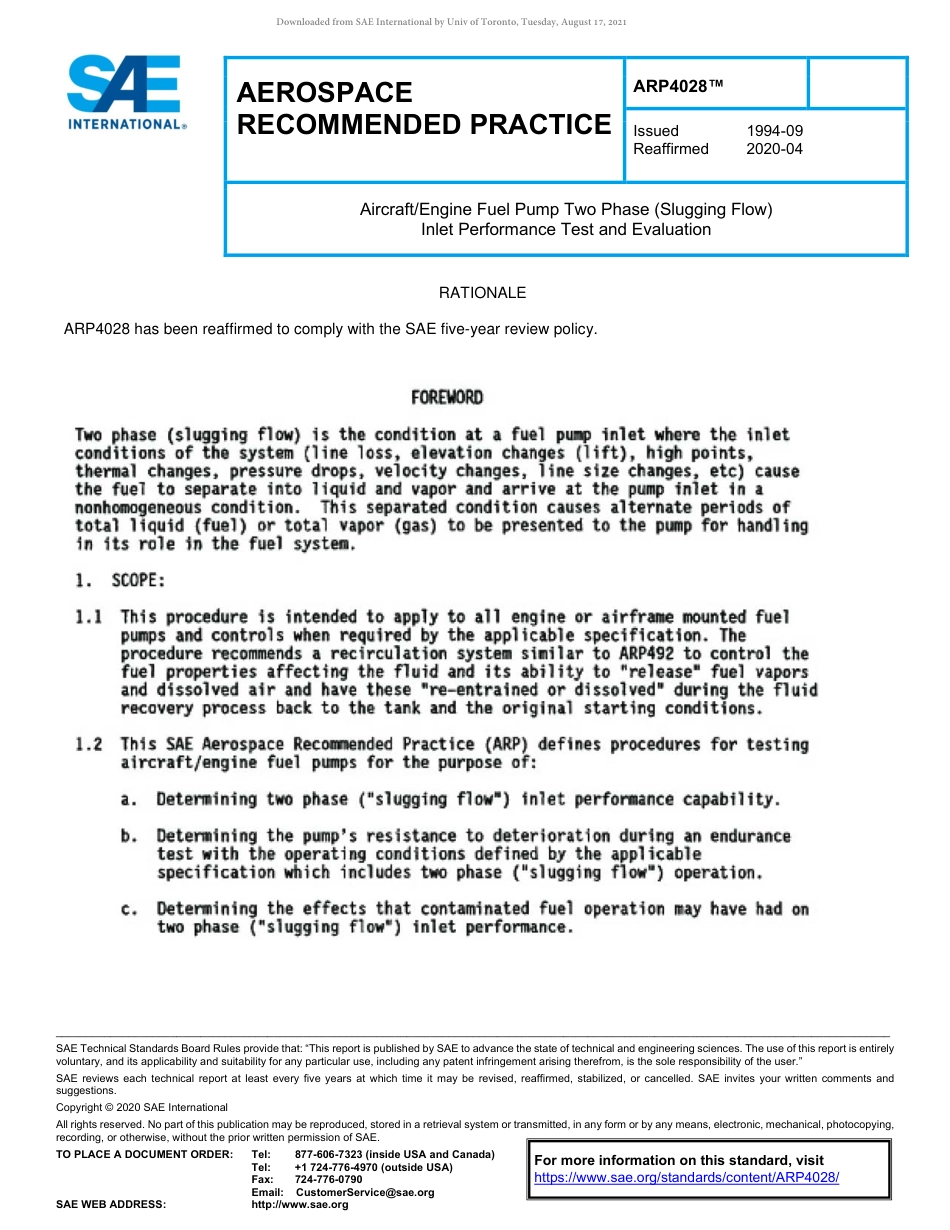 SAE ARP 4028-2020.pdf_第1页