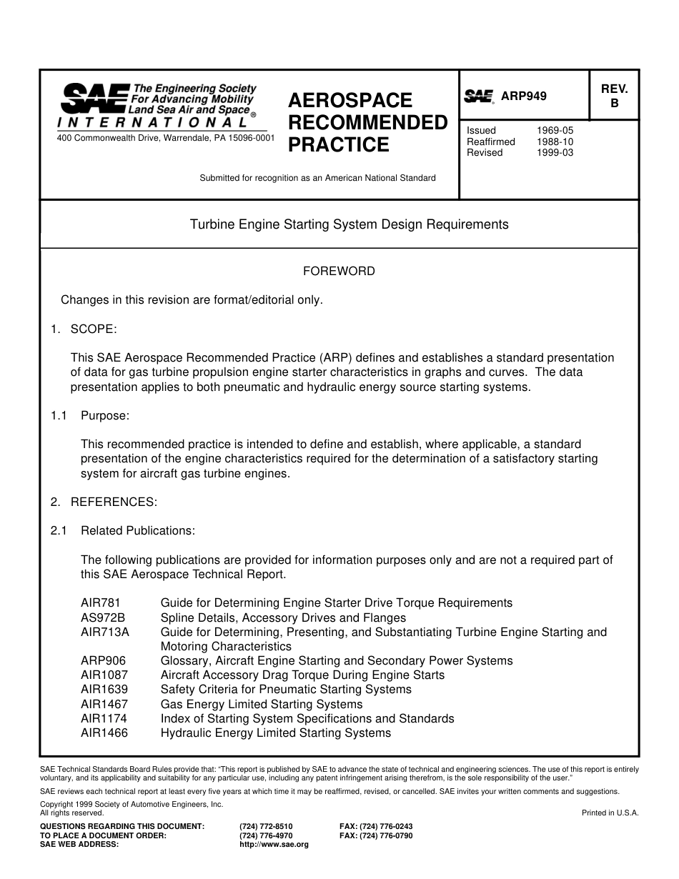 SAE ARP 949B-1999.pdf_第1页