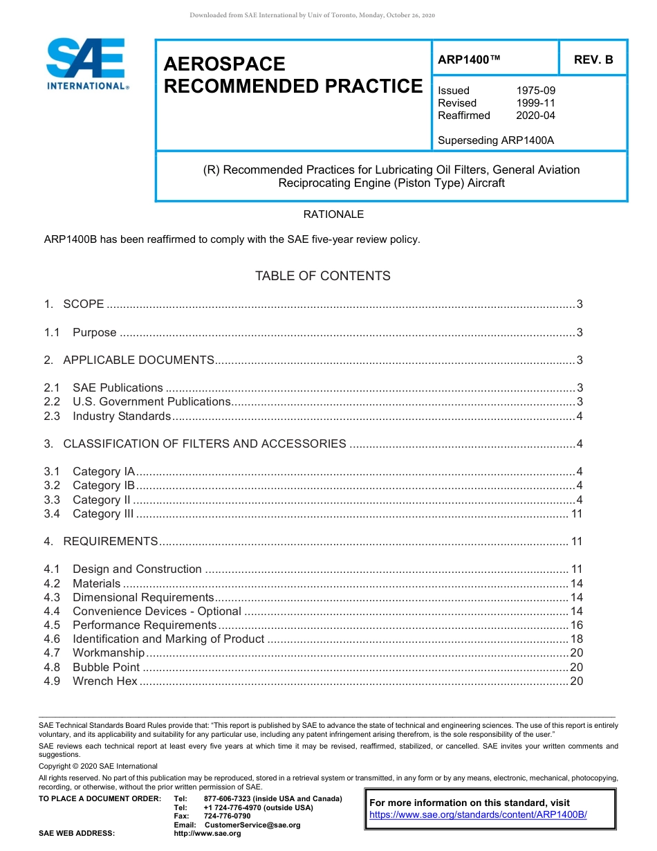 SAE ARP 1400B-2020.pdf_第1页