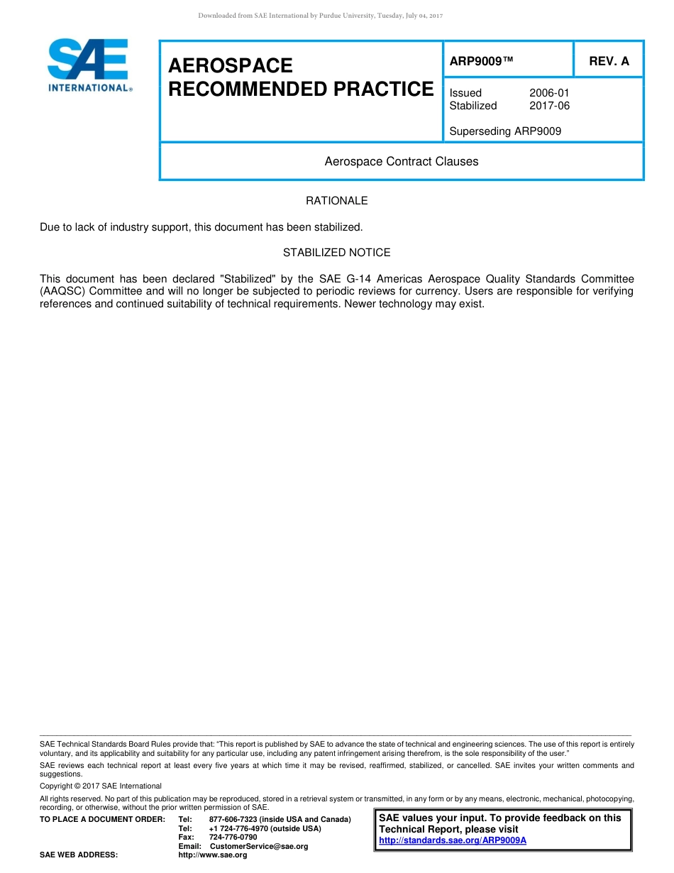 SAE ARP 9009A-2017.pdf_第1页