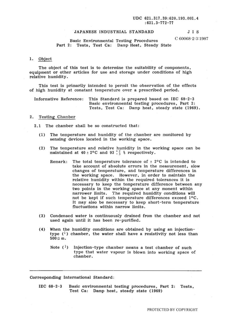 JIS C 60068-2-3-1987 (JIS C 0022-1987) scan.pdf_第3页