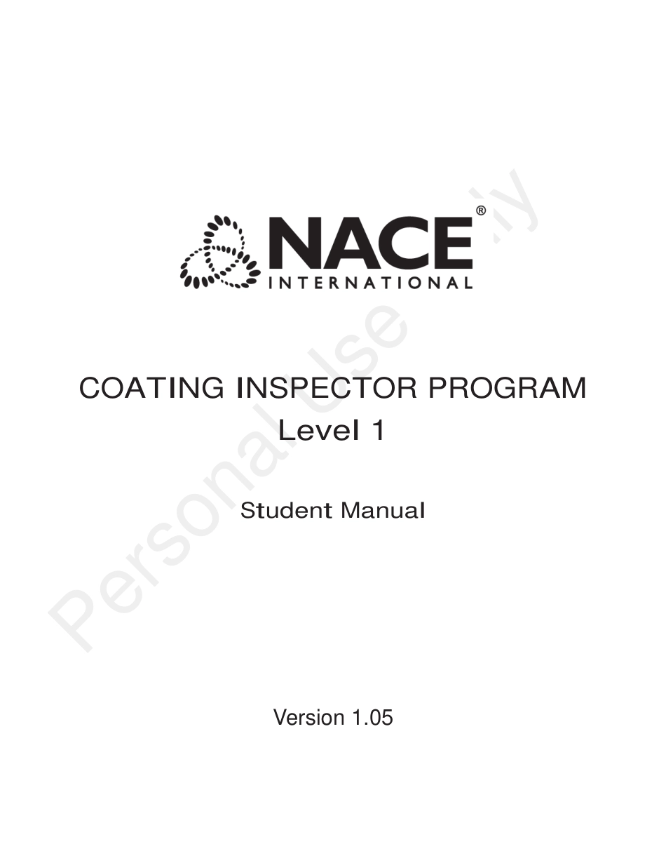NACE Coating Inspector Program Level 1 2011 (2015).pdf_第1页
