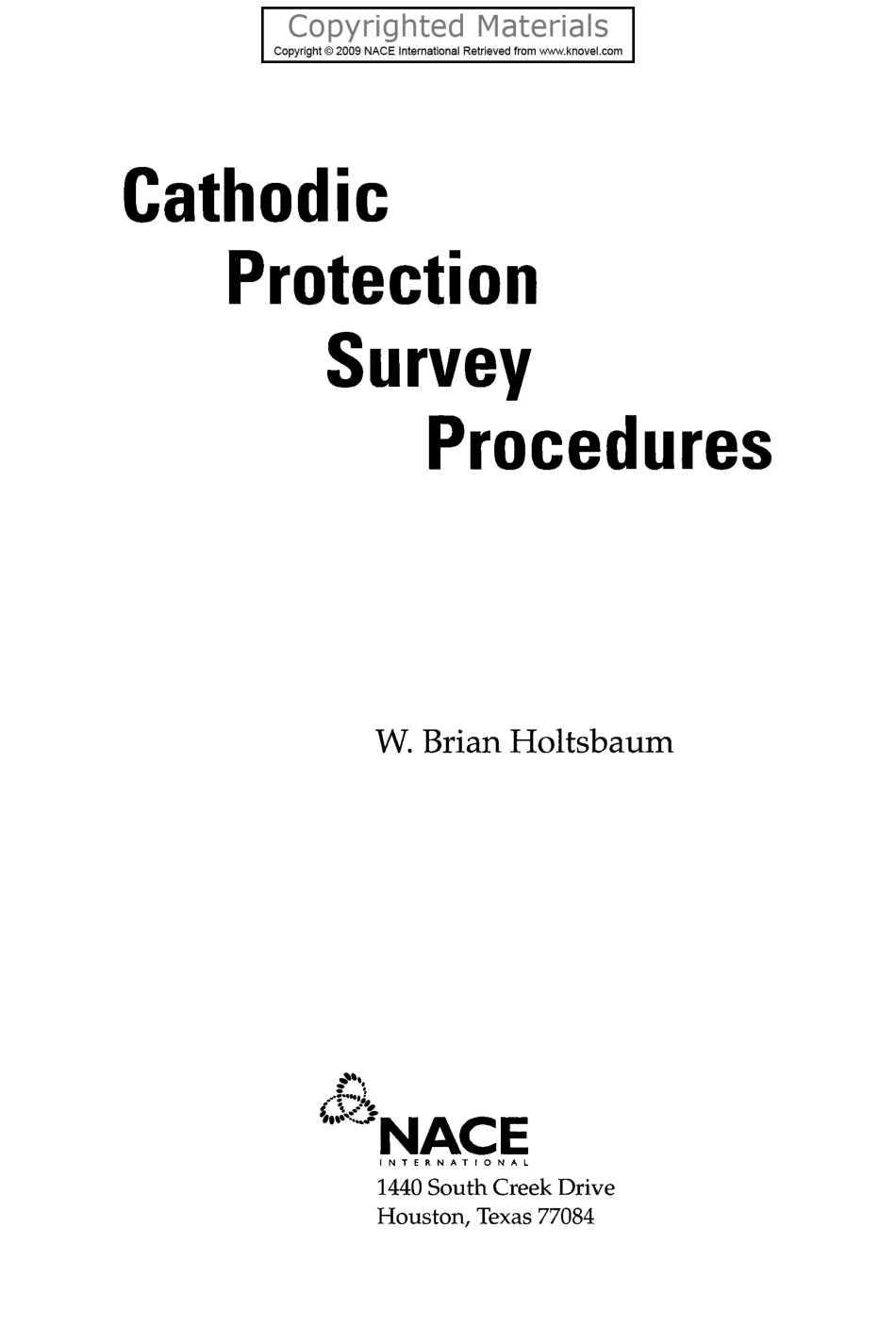 NACE Cathodic Protection Survey 2009.pdf_第1页