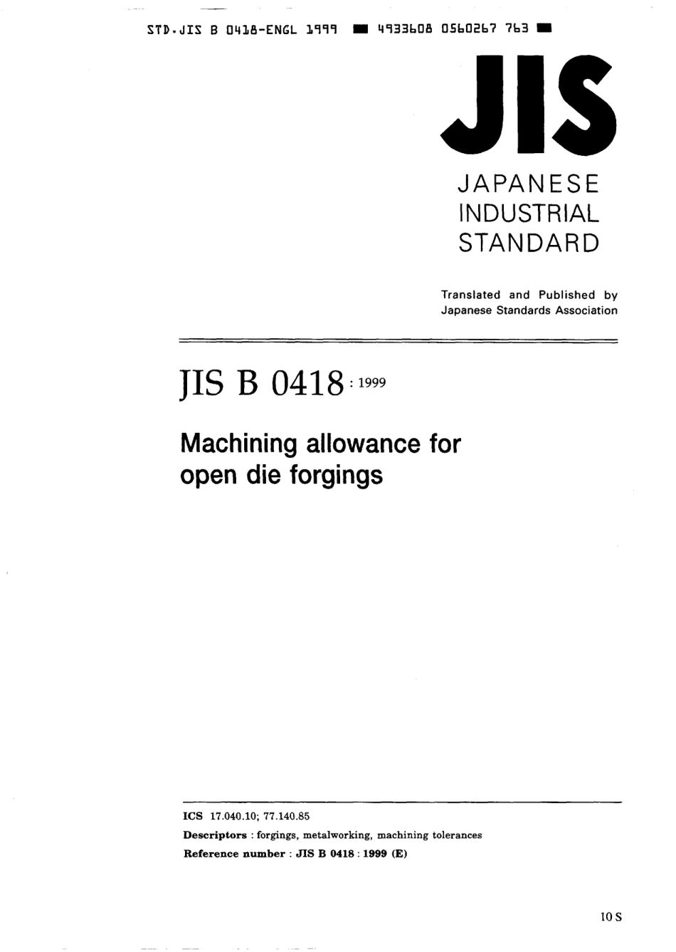 JIS B 0418-1999 scan.pdf_第1页
