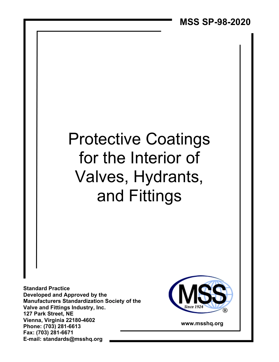 MSS SP-98-2020.pdf_第1页