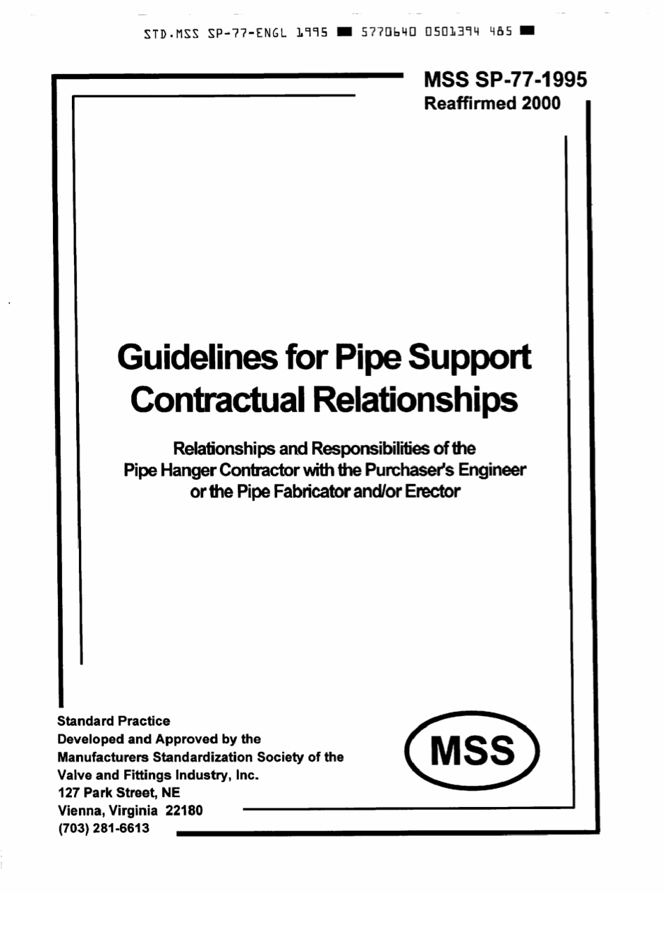 MSS SP-77-1995 (2000) scan.pdf_第1页