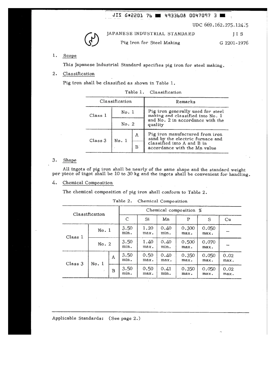 JIS G 2201-1976 scan.pdf_第3页