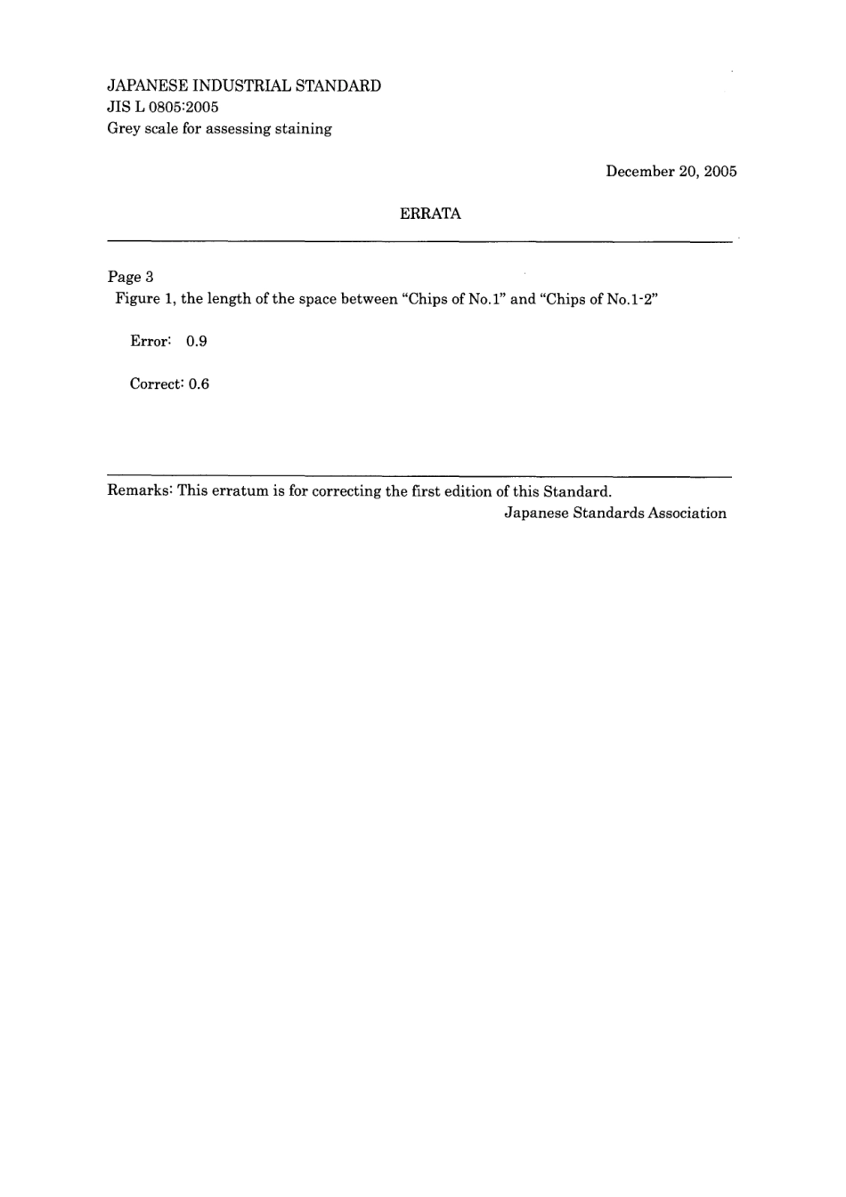 JIS L 0805-2005 errata 2005.pdf_第1页