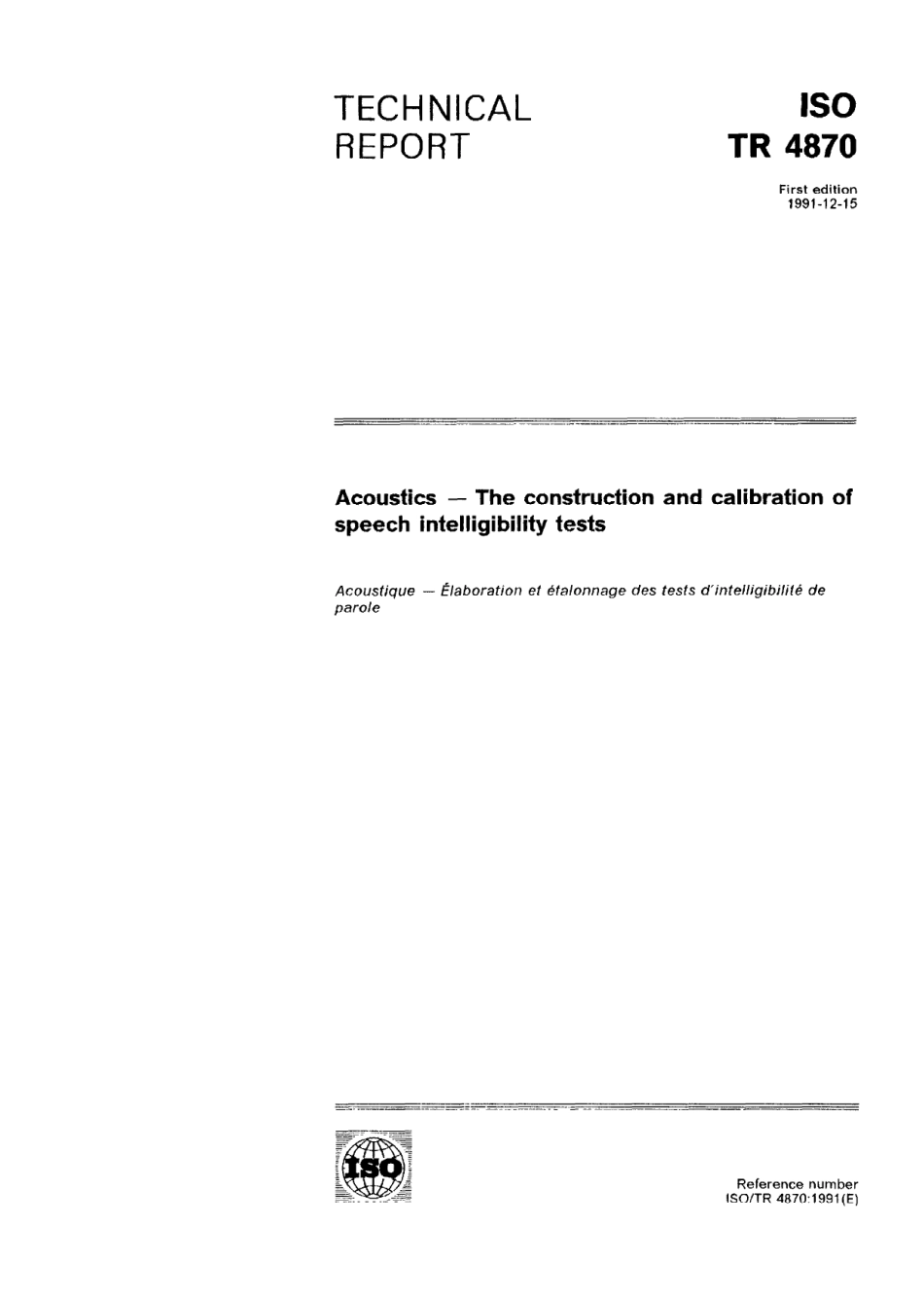 ISO TR 04870-1991 scan.pdf_第1页