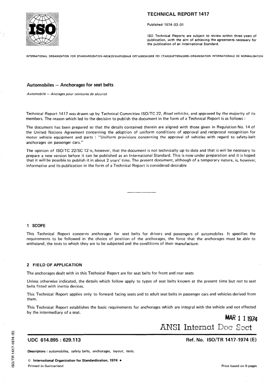 ISO TR 01417-1974 scan.pdf_第1页