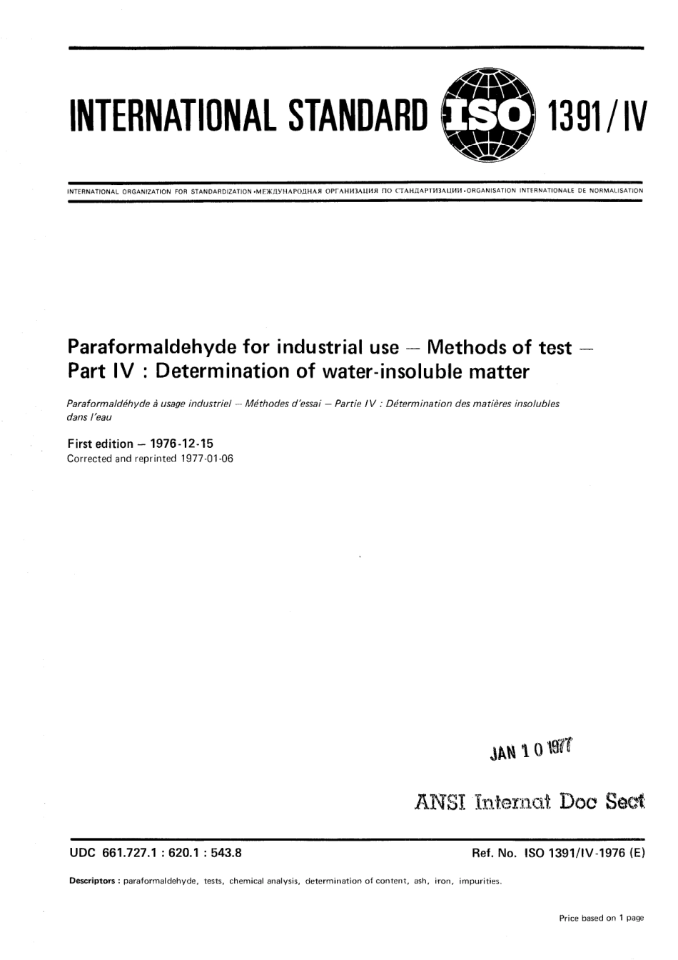 ISO 01391-4-1976 (1977) scan.pdf_第1页