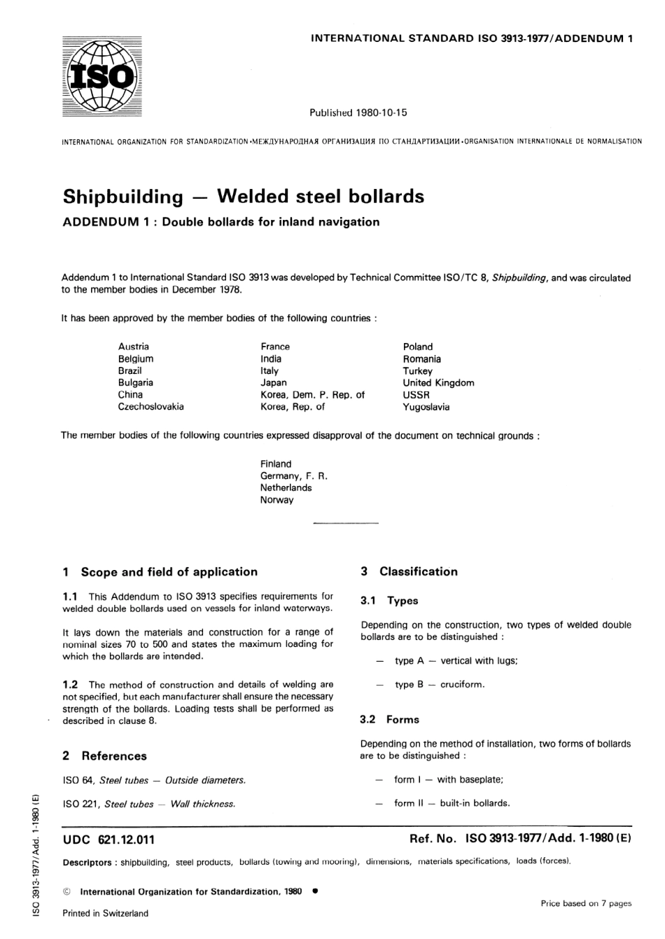 ISO 03913-1977 amd1-1980 scan.pdf_第1页