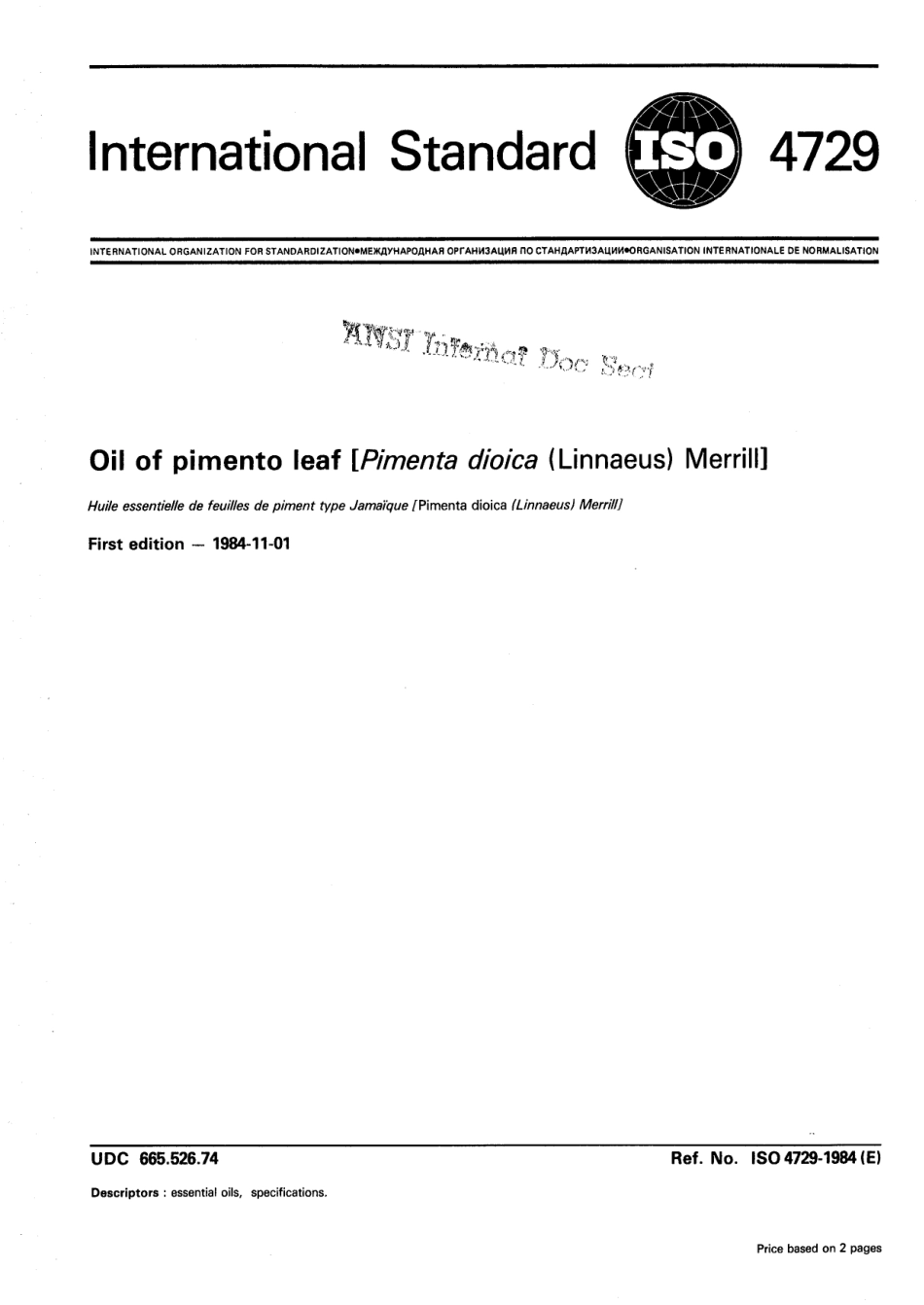 ISO 04729-1984 scan.pdf_第1页