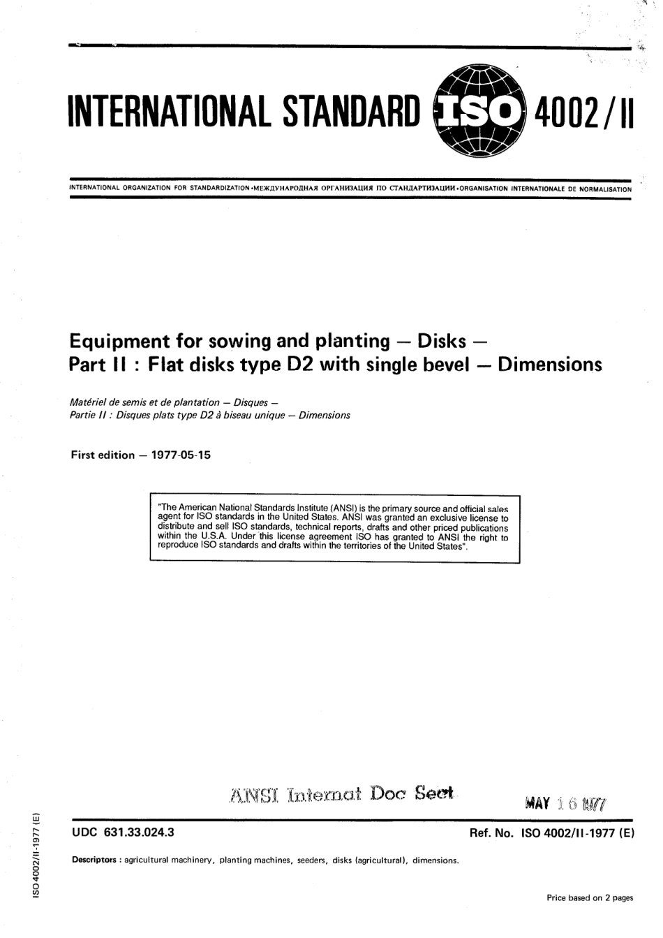 ISO 04002-2-1977 scan.pdf_第1页