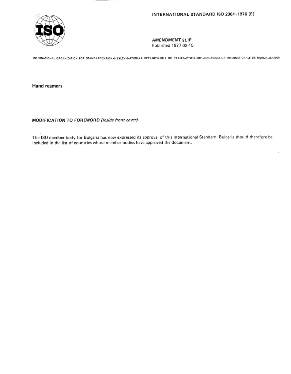 ISO 00236-1-1976 amd 1977 scan.pdf_第1页