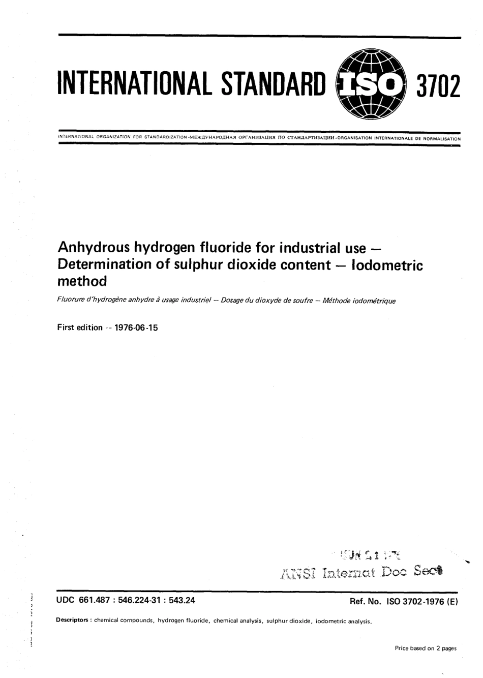 ISO 03702-1976 scan.pdf_第1页