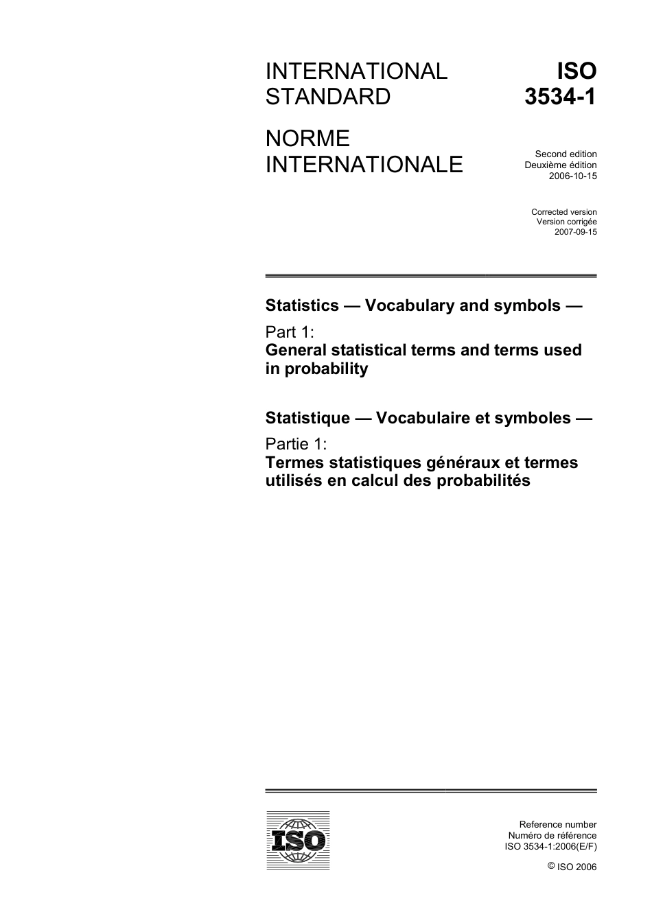 ISO 03534-1-2006 (2007).pdf_第1页