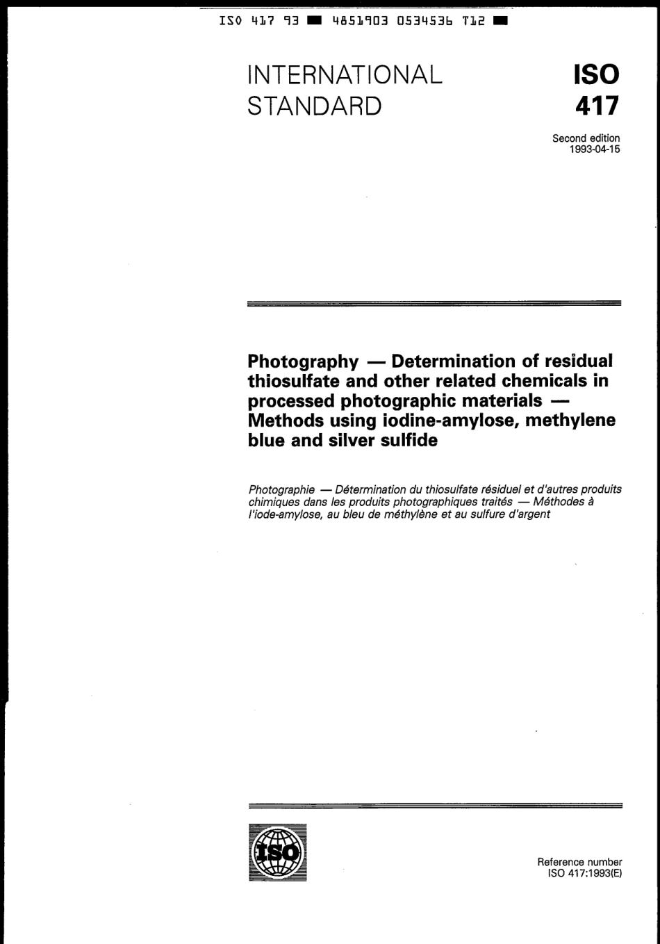 ISO 00417-1993 scan.pdf_第1页