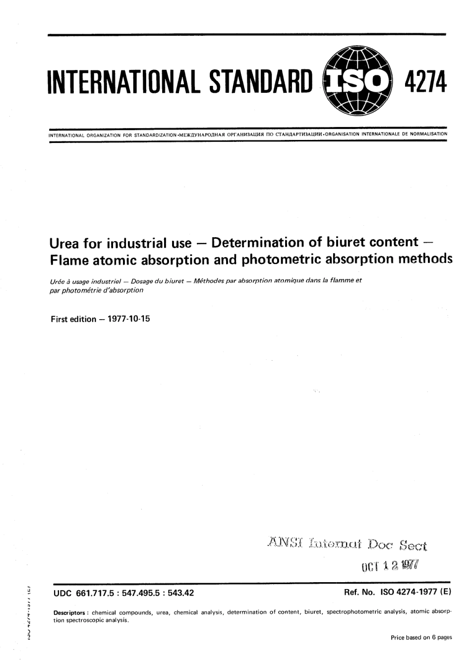 ISO 04274-1977 scan.pdf_第1页