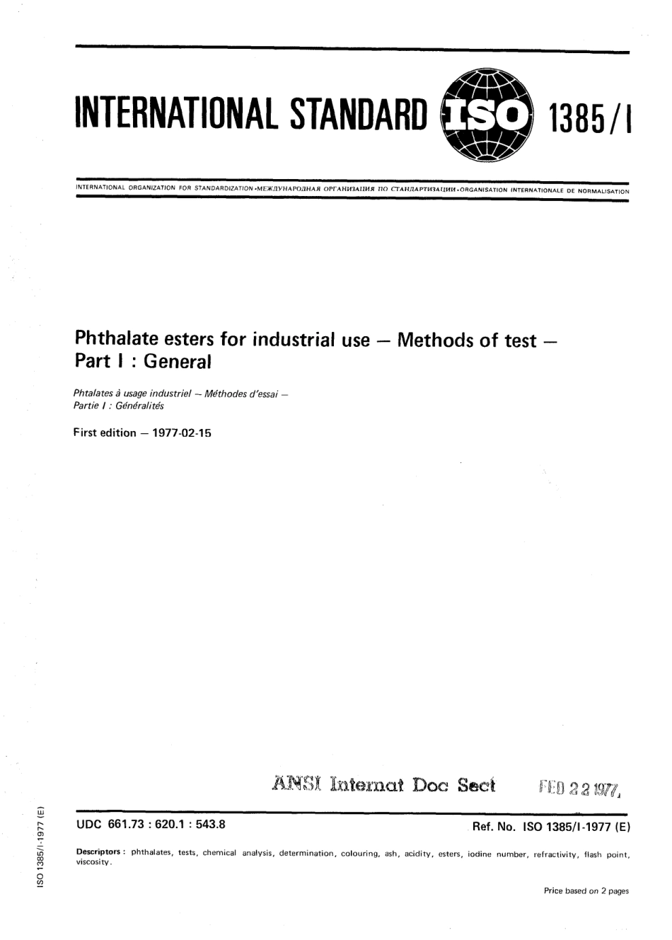 ISO 01385-1-1977 scan.pdf_第1页