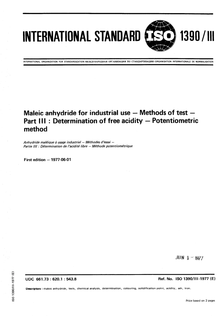 ISO 01390-3-1977 scan.pdf_第1页