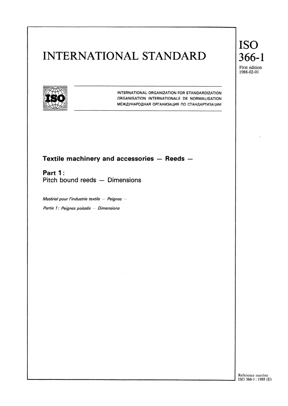 ISO 00366-1-1988 scan.pdf_第1页