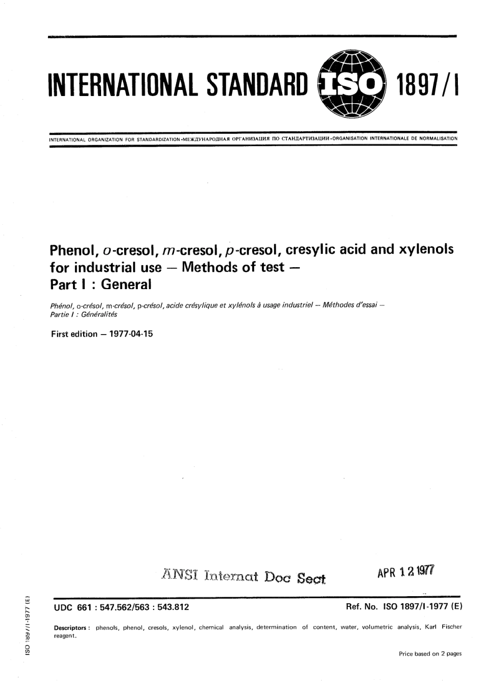 ISO 01897-1-1977 scan.pdf_第1页