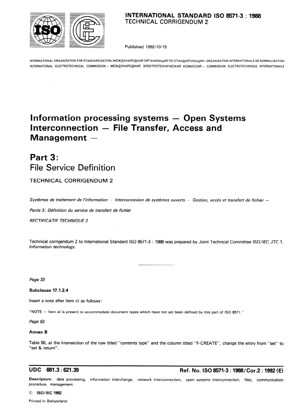 ISO 08571-3-1988 cor2-1992.pdf_第1页
