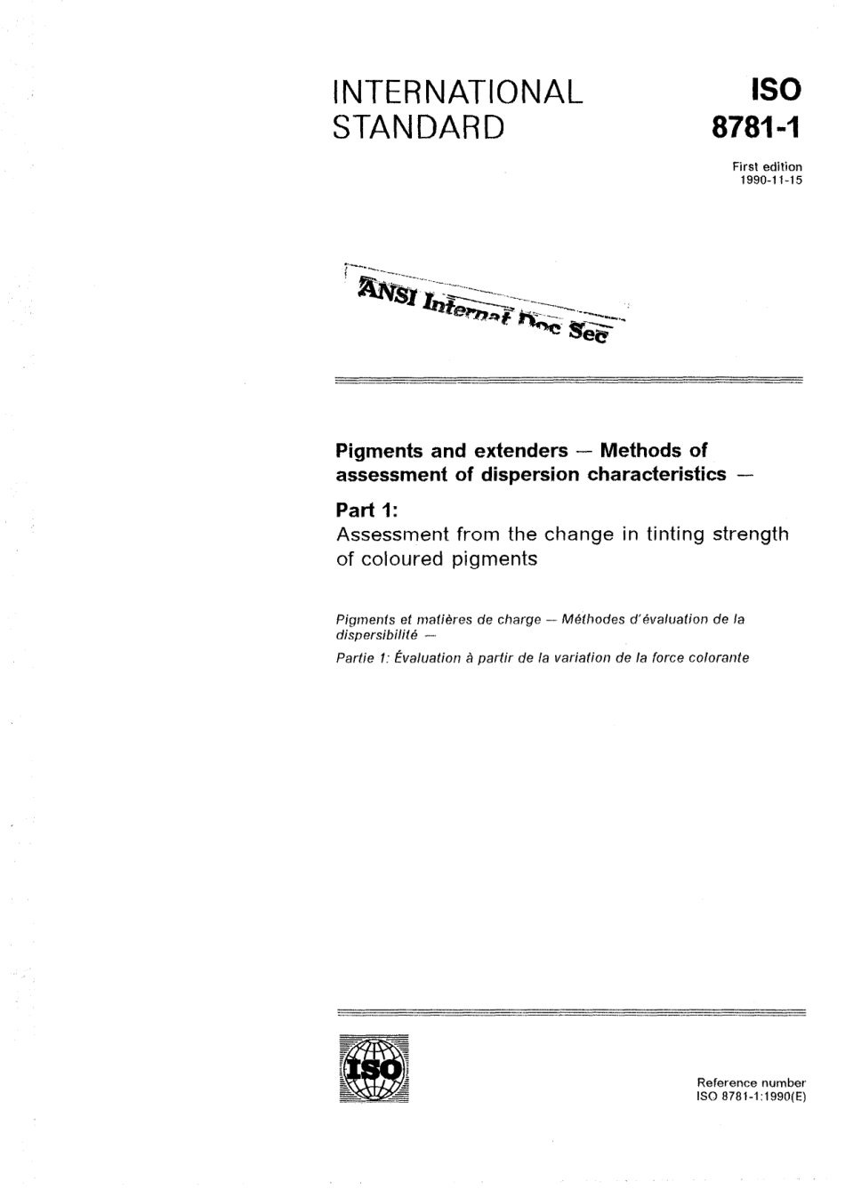 ISO 08781-1-1990 scan.pdf_第1页