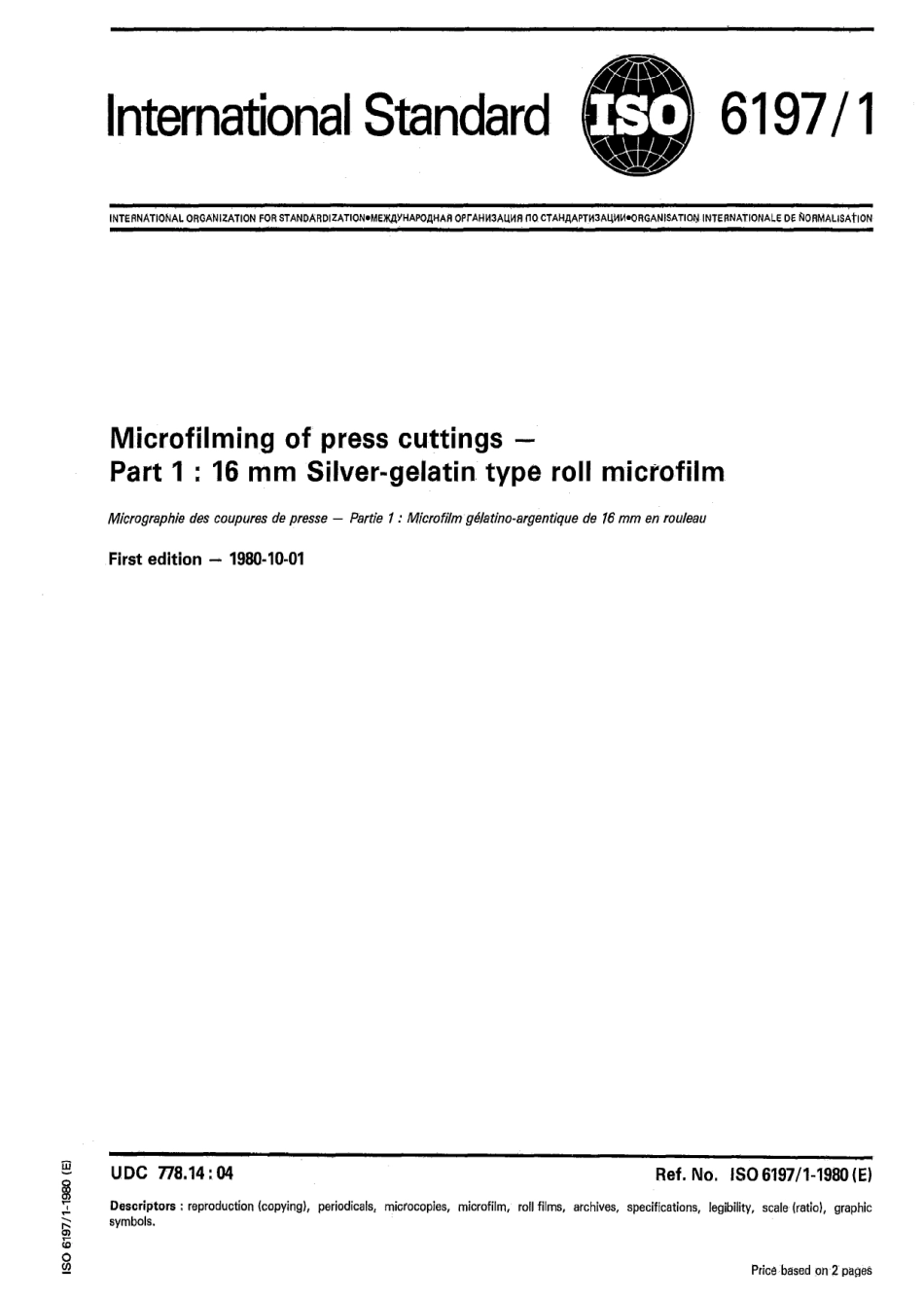 ISO 06197-1-1980 scan.pdf_第1页