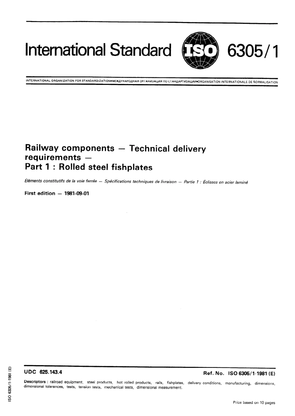 ISO 06305-1-1981 scan.pdf_第1页