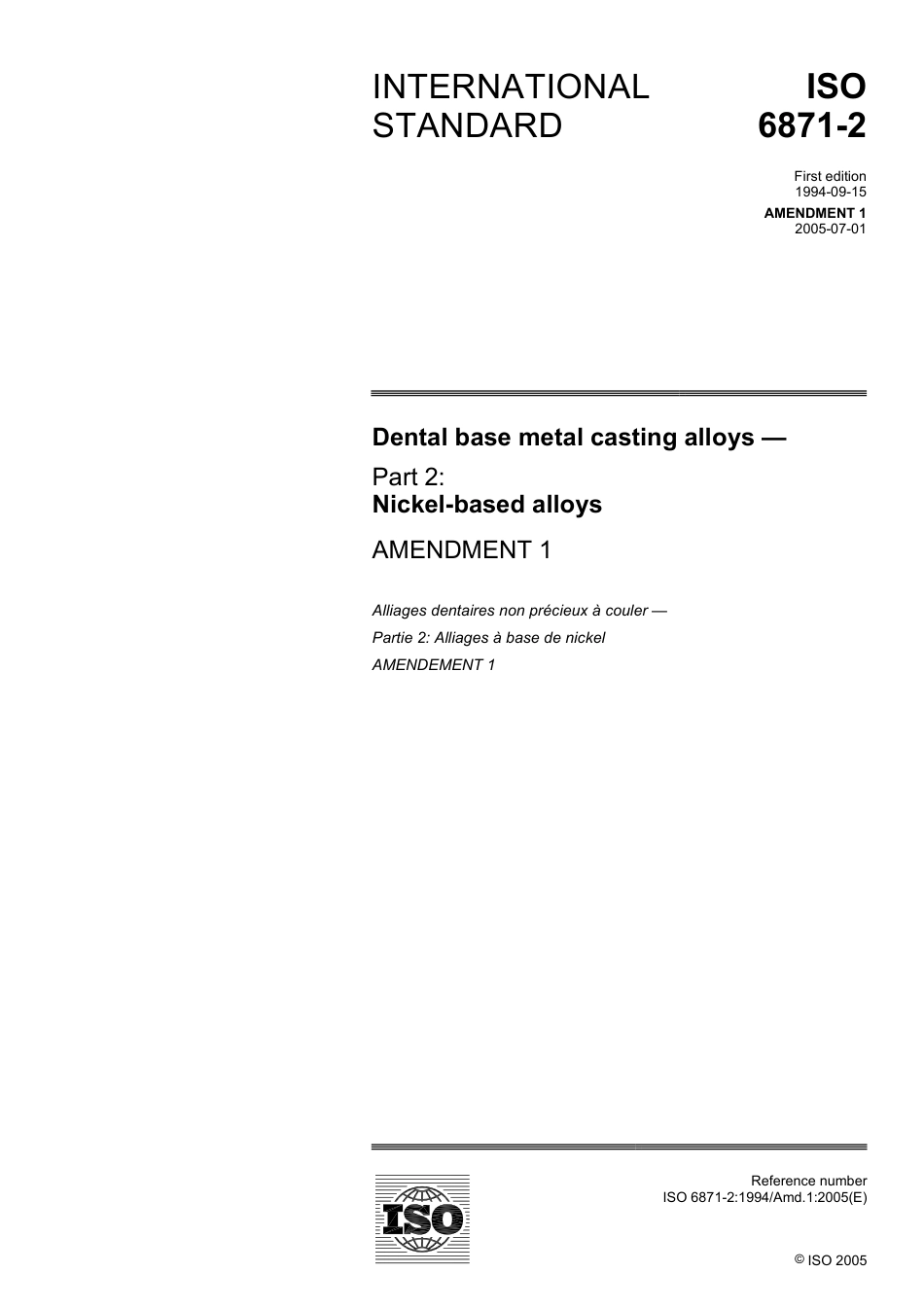 ISO 06871-2-1994 amd1-2005.pdf_第1页