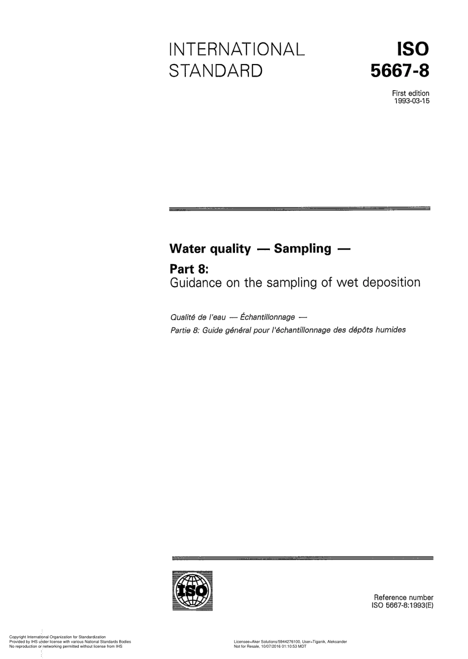 ISO 05667-8-1993 scan.pdf_第1页