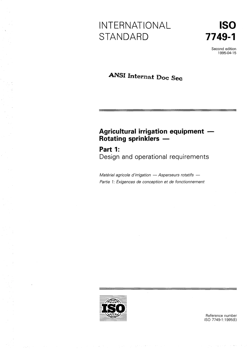 ISO 07749-1-1995 scan.pdf_第1页